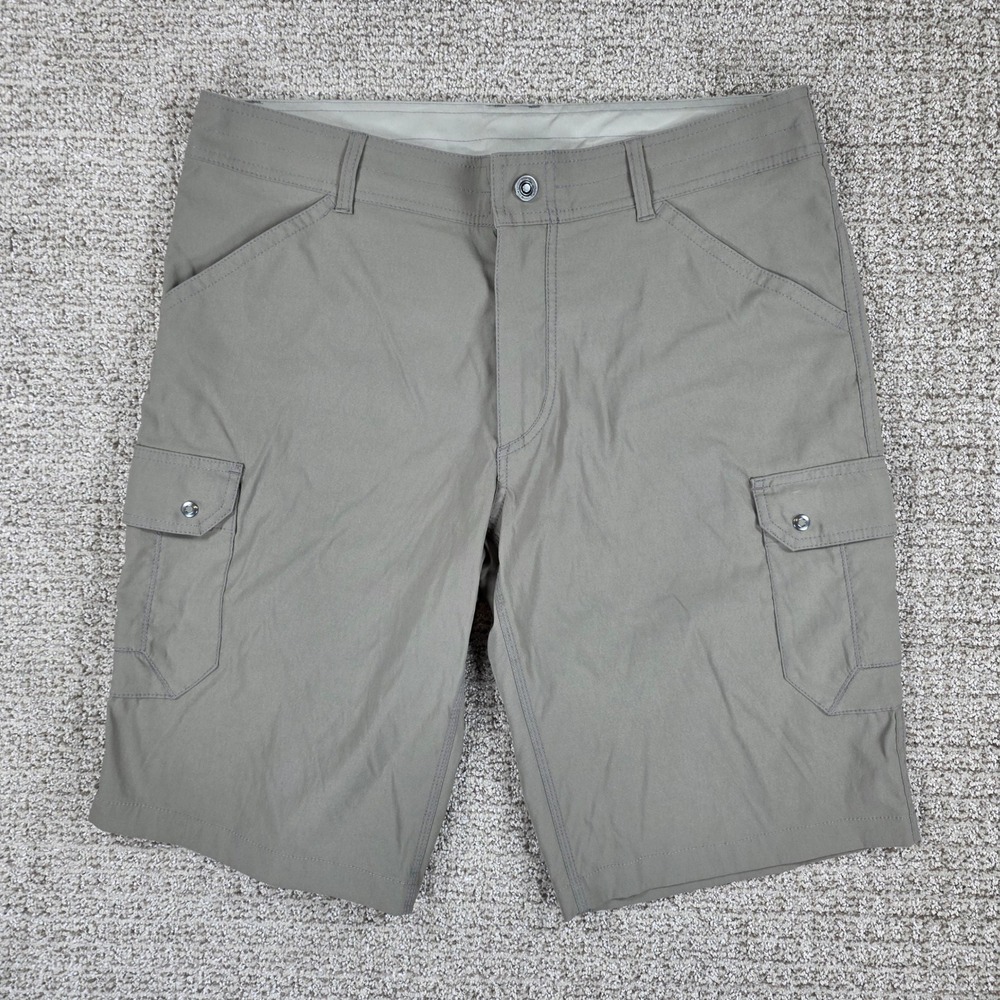 Kuhl Mens Renegade Cargo Shorts Size 36 Tan Hiking Outdoor Lightweight Tech